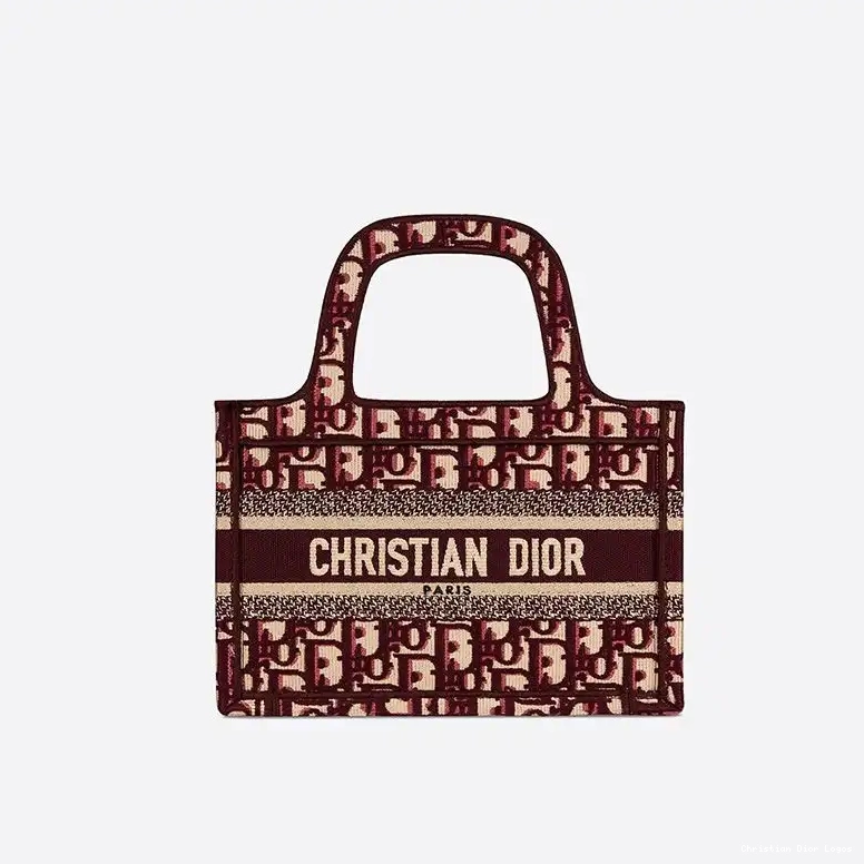 Cheap Book Mini Burgundy Tote Dior Motif Oblique Canvas 0413 Luxury